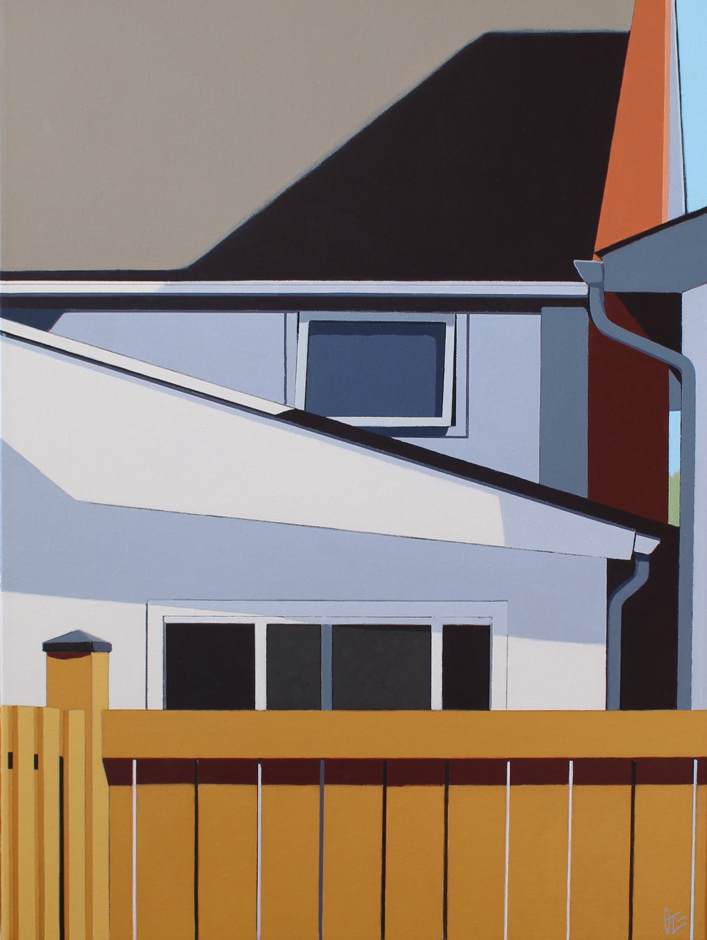 CAUCUS - Original Artwork by Gordon Leverton - Canadian Urban Architecture 