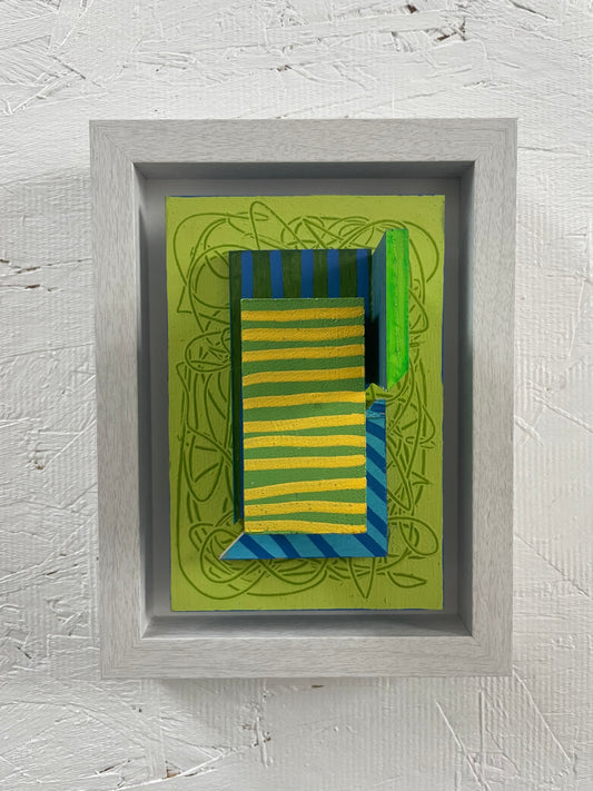 Mini Framed Musings - Yellow Stripes